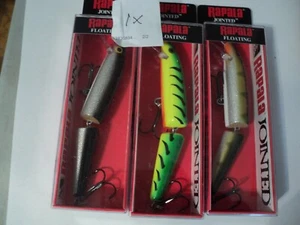 3 -RAPALA JOINTED STICKBAITS SIZE J-11 NIP (MIXED COLORS) LOT 1X - Picture 1 of 1