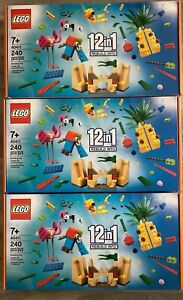 NEW!!  LEGO 40411 - 12 in 1 Building Toy Set - 240 pieces. LOT OF 3. SEALED!!!