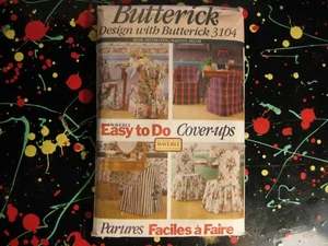 3104 Couvertures de meubles faciles à faire couvre-couvercles Butterick artisanat motif couture - Photo 1/3