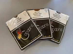 Vintage Pantyhose, Queen pantyhose, Cocoons pantyhose, brown pantyhose, NIP - Picture 1 of 13