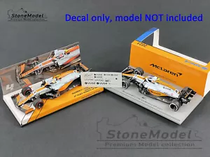 Decal for 1:43 Gulf Livery Mclaren F1 MCL35M Monaco GP 2021 MINICHAMPS & Spark - Picture 1 of 12