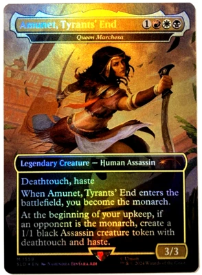 MTG Amunet, Tyrants' End - Queen Marchesa RAINBOW FOIL Secret Lair 1559 NM - Image 1 of 4