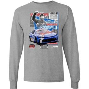 DENNY HAMLIN MARTINSVILLE WIN LONG SLEEVE TEE * SIZE LARGE * NEW with TAG * - Picture 1 of 1
