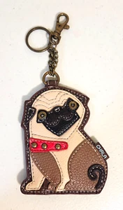 Chala PUG Dog Key Fob Coin Purse Keychain Backpack Purse Attachment 4.5" - Picture 1 of 4
