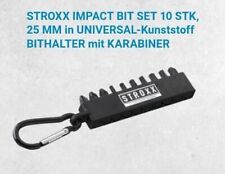 Stroxx Impact Bit Set Sortiment Bits 10 tlg. Schlüsselanhänger Karabiner 101-208