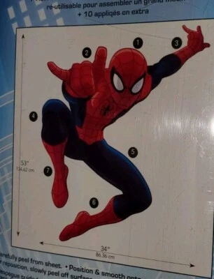 MARVEL Spiderman Peel & Stick Mural 17 WALL DECALS RMK1796GM NEW *FREE SHIPPING* - Image 1 of 4
