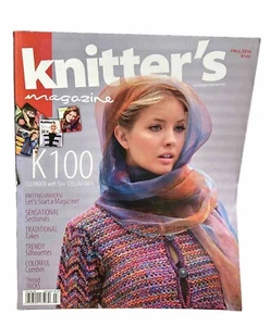 KNITTER'S MAGAZINE TEXTURE AND FORM KNITTING PATTERN K100 Fall 2010 - Picture 1 of 18