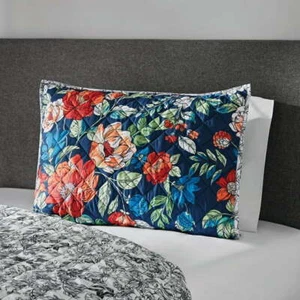 Mainstays Floral Red/Blue Floral Polyester Pillow Sham, King (1 Count) - Picture 1 of 4
