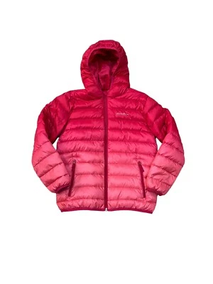 Jaqueta acolchoada reversível EDDIE BAUER feminina tamanho MÉDIO 10/12 rosa ombre - Imagem 1 de 4