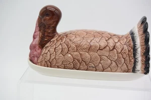 Vintage Truthahn Butterdose Thanksgiving Weihnachten Keramik - Bild 1 von 11