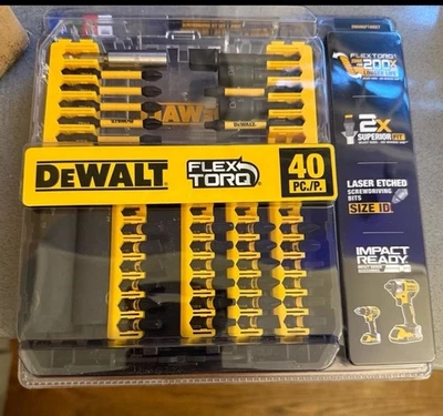 DEWALT DWA2T40IR IMPACT READY FlexTorq conjunto de chave de parafuso, 40 peças 🔥NOVO🔥 - Imagem 1 de 2