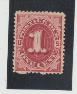 US Scott # J22 MLH 1891 1c Bright Claret Postage Due Cat $30. - Picture 1 of 2