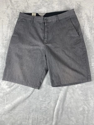 Volcom Shorts Mens Size 36 Gray Carpenter Cotton Polyester Blend Golf Pants - Image 1 of 4