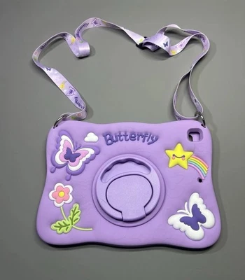Butterfly Soft Silicone Case Cute Star Cover Stand With Strap for iPad 9.7 Inch - Image 1 of 4