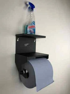 MegaMaxx Storage Unit Blue Roll Holder Tear away Wall Mounted Workshop Cleaning - Picture 1 of 5