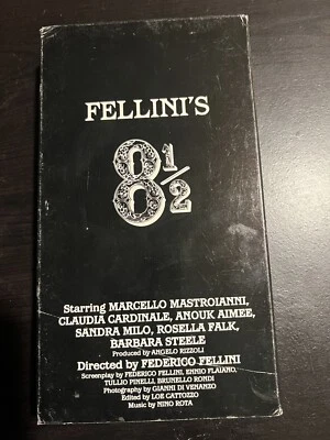 Fellini's 8 1/2 VHS  Marcello Mastroianni, Claudia Cardinale  MPI VIDEO - Image 1 of 3