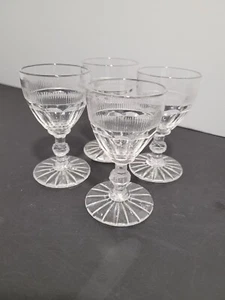4 verres cristal Baccarat catalogue 1841 H 9.8 cm - Foto 1 di 10