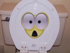 Calcomanía adhesiva cara sonrisa sorpresa conmocionada para ventana de automóvil camión SUV calcomanías pegatinas - Imagen 1 de 3