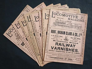 ROBT.INGHAM CLARK & CO.LOCOMOTIVE MAGAZINE,ILLUSTRIERT,11 AUSGABEN,1900 - Picture 1 of 6
