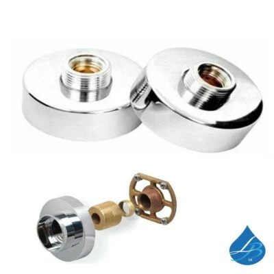 LEGACY BATHROOMS UK Thermostatic Shower Bar Mixer Valve EASY FIX FIXING Kit Brass Inc Chrome Cover