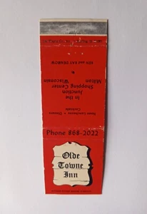 Olde Towne Inn Milton WI Matchbook Cover - Bild 1 von 1
