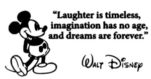Mickey Mouse wall art Vinyl Decal Sticker Quote/ Wall Quote - Picture 1 of 3