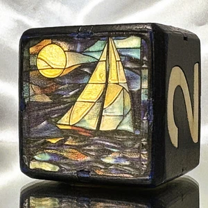 Luminous Launch - Beyond Moonlit Horizons - Backgammon cubo duplicador 36 mm - Imagen 1 de 9