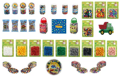 HAMA - MAXI BÜGELPERLEN - VOLLTON - PASTELL - NEON -  FARBEN - MIX # NEU OVP - Bild 1 von 2