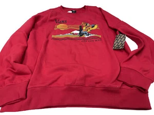 Vans - Unisex roter Pullover mit Rundhalsausschnitt und Aufklebern - Größe L - Bild 1 von 2