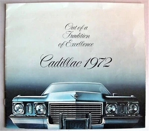 1972 Cadillac Full Line, Deluxe Sales Catalog - Bild 1 von 2