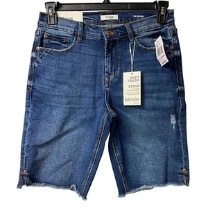 Bermuda donna Kensie soft touch lusso denim taglia 6/28 - Foto 1 di 6