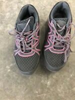 BRAHMA Women's Beth Steel Toe Sneaker Pink and Gray-black Size 9 for sale online