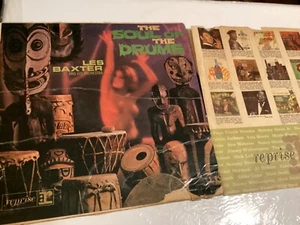 LES BAXTER “ THE SOUL OF THE DRUMS” REPRISE RECORDS POP SERIES JAZZ VINYL ALBUM - Picture 1 of 5