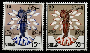 Sudan 161-62 **, Weltflüchtlingsjahr 1960 - Picture 1 of 1