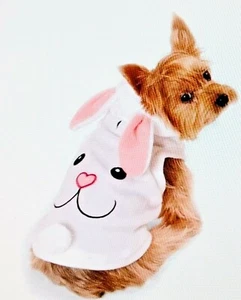 Dog Easter Bunny Hoddie White Clothes Costume size XXS - M - Picture 1 of 2