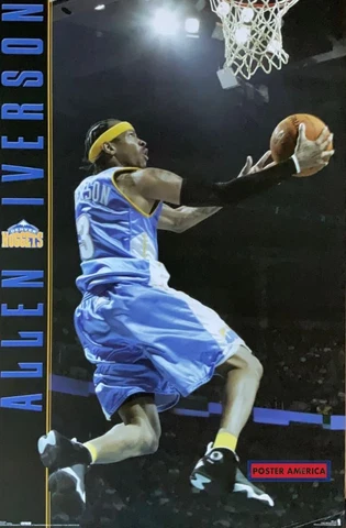 Allen Iverson Denver Nuggets 2007 NBA Poster 22.5 x 34 Cover
