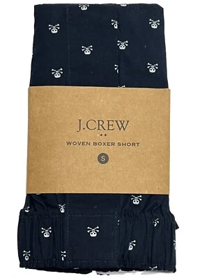 NUEVO CON ETIQUETAS J CREW Ropa Interior Boxer Talla S-M-L-XL Azul Calaveras #J14 Foto 1 de 4