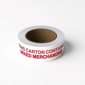 DIESER KARTON ENTHÄLT GEMISCHTE WARE vorgedrucktes Packband - 36 Rollen - Bild 1 von 4