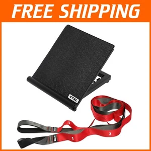 Durable Stretch Strap with Neoprene Handles - Flexibility Training with Guidance - Picture 1 of 11