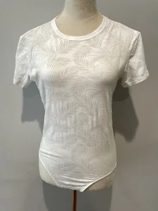 Victorias Secret Very Sexy Sheer  Top Bodysuit Thong Back M Tropical - Picture 1 of 12