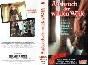 (FSK 18) VHS Videokassette - Ausbruch der wilden Wölfe - Jack Palance (1982) - Bild 1 von 3