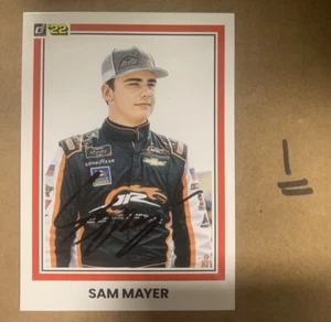 Sam Mayer signierte signierte NASCAR-Karte - Auswahl von 1 Karte - Bild 1 von 2