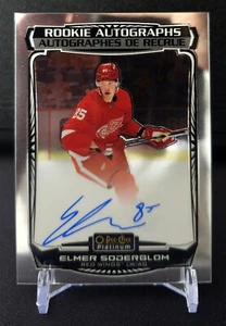 Elmer Soderblom Rookie Auto 2022-23 OPC Platinum R-ES Red Wings - Picture 1 of 2