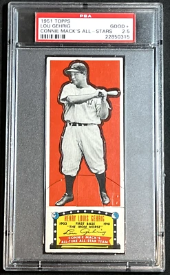 Topps Lou Gehrig 1951 - Connie Mack's All Stars PSA 2,5 muy raro Foto 1 de 2