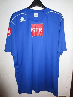 Maillot ADIDAS porté échauffement COUPE de FRANCE bleu XL shirt - Photo 1/2