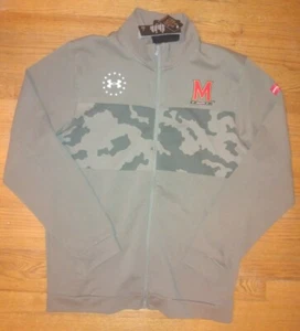 Chaqueta Grande Oficial Under Armour Maryland Terrapins Salute To Service Camuflado - Imagen 1 de 3