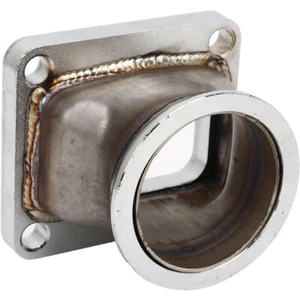 Adaptador de conversión de brida turbo cargador banda V acero dulce para T4 de 4 pernos a 2,5" - Imagen 1 de 9