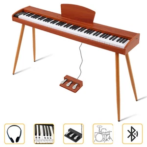 Maestro MDP210LW Contemporary 88-Key Digital Piano (Light Wood) w/ Iron Legs - Picture 1 of 8