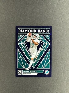 Jaylen Waddle 2023 Panini Donruss Optic Diamond Hands Purple Stars /25 #DH-JW - Picture 1 of 2