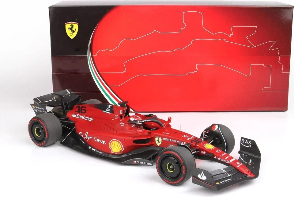 BBR 1/18 FERRARI F1-75 WINNER BAHRAIN GP CHARLES LECLERC 2022 - BBR221816